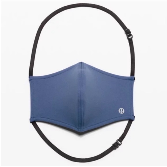 lululemon athletica Other - Lululemon Double Strap Face Mask Inbu Blue Gray